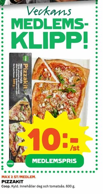 Coop Extra PIZZAKIT erbjuda