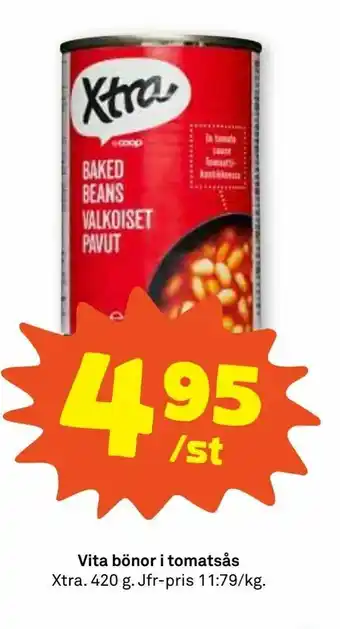 Coop Forum Vita bönor i tomatsås erbjuda