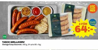 Coop Daglivs Tjock grillkorv erbjuda