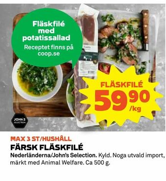 Coop Daglivs Färsk fläskfilé erbjuda