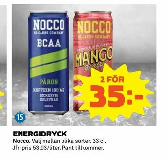 Coop Daglivs Energidryck erbjuda