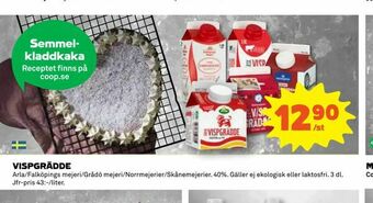 Coop Daglivs Vispgrädde erbjuda