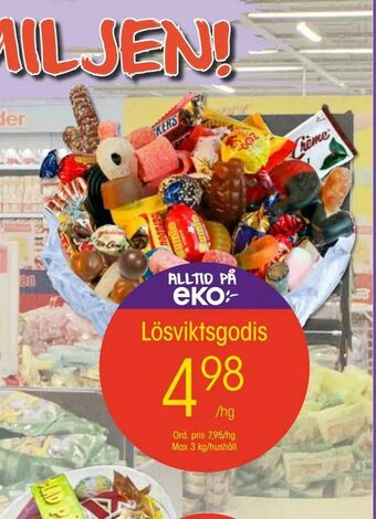 EKO Lösviktsgodis erbjuda