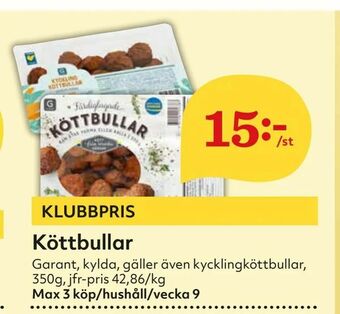 Hemköp Köttbullar erbjuda