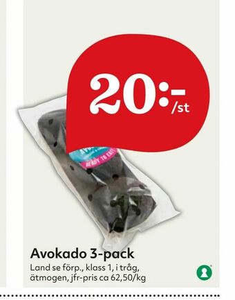 Hemköp Avokado 3-pack erbjuda