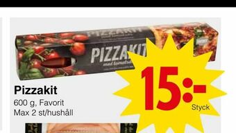 Matöppet Pizzakit erbjuda