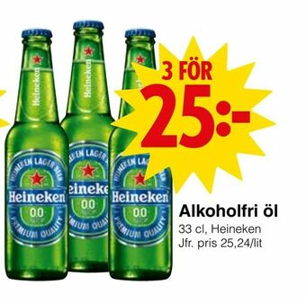 Matöppet Alkoholfri öl erbjuda