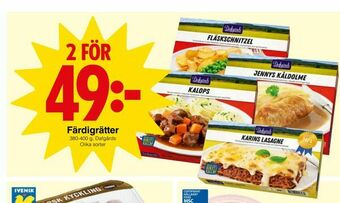 Matöppet Färdigrätter erbjuda