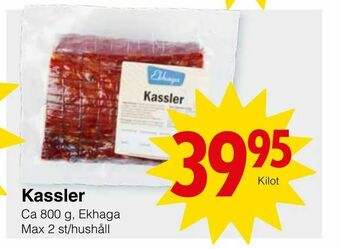 Matöppet Kassler erbjuda