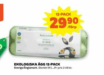 Stora Coop Ekologiska ägg 12-pack erbjuda