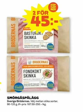 Stora Coop Smörgåspålägg erbjuda