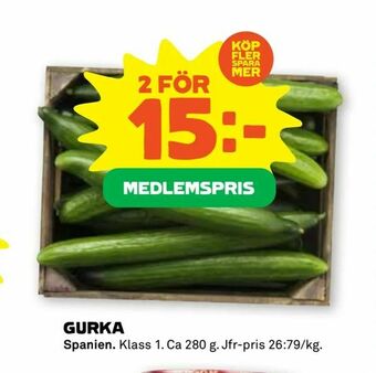 Stora Coop GURKA erbjuda