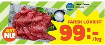 Coop Färsk lövbiff erbjuda