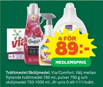 Stora Coop Tvättmedel/Sköljmedel erbjuda