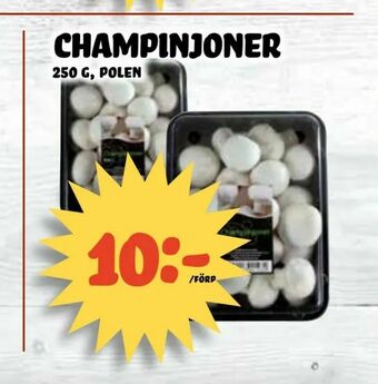 Nelins champinjoner erbjuda
