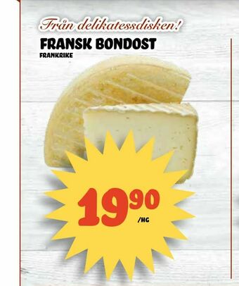 Nelins fransk bondost erbjuda
