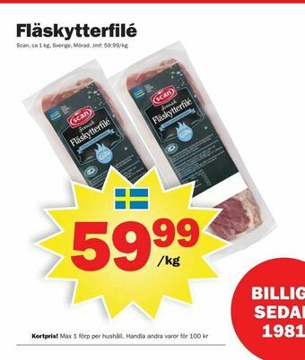 Pekås Fläskytterfilé erbjuda