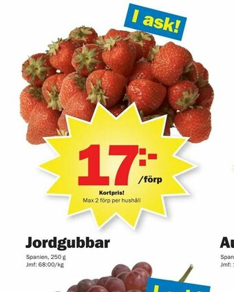 Pekås Jordgubbar erbjuda