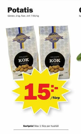 Pekås Potatis erbjuda