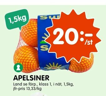 Tempo Apelsiner erbjuda