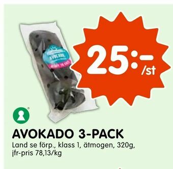 Tempo Avokado 3-pack erbjuda