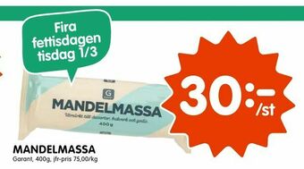 Tempo Mandelmassa erbjuda