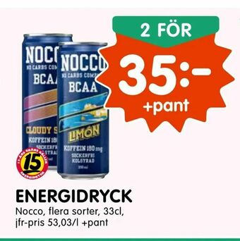 Tempo Energidryck erbjuda