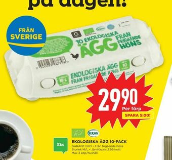 Willys Hemma Ekologiska ägg 10-pack erbjuda