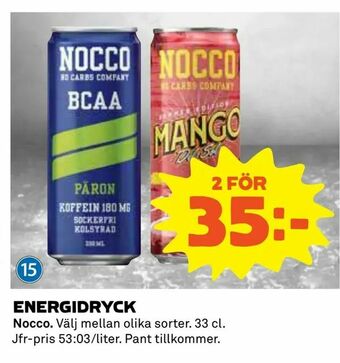 Coop Energidryck erbjuda