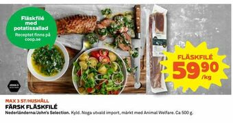 Coop Fläskfilé erbjuda