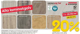 Rusta Laminatgolv Scandinavian Oak erbjuda