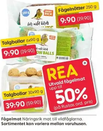 Rusta Fågelnötter 250g erbjuda