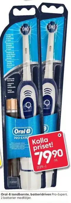 Rusta Oral-B tandborste, batteridriven erbjuda