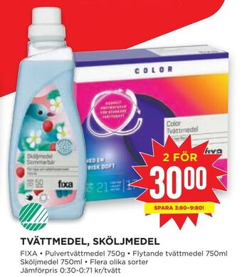 Willys Tvättmedel, sköljmedel erbjuda