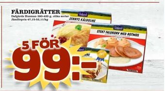 Matdax Färdigrätter erbjuda