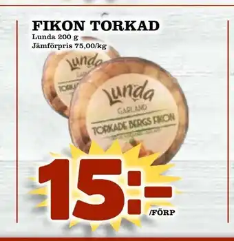 Matvärlden Tensta Fikon torkad erbjuda