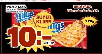 Nya Pulsen PAN PIZZA erbjuda