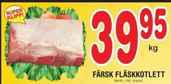 Nya Pulsen Färsk fläskkotlett erbjuda
