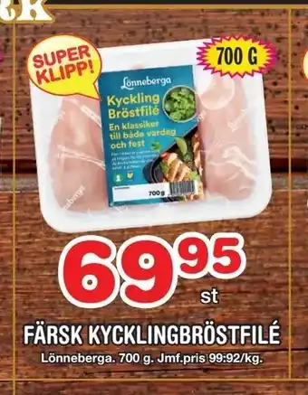 Färsk kycklingbröstfilé