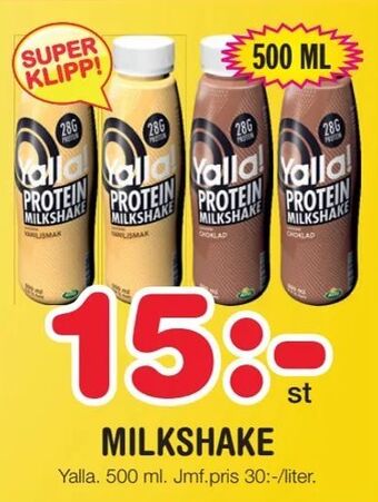 Nya Pulsen Milkshake erbjuda