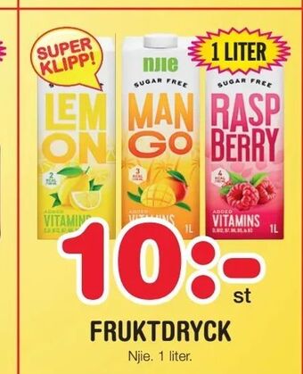 Nya Pulsen Fruktdryck erbjuda