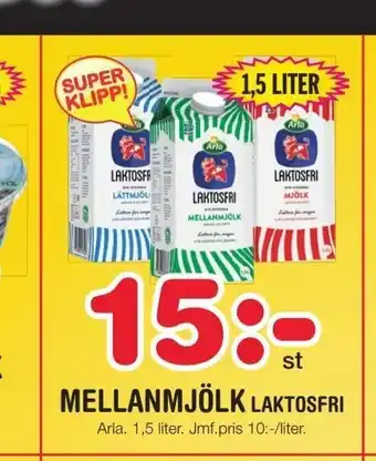 Nya Pulsen Mellanmjölk laktosfri erbjuda