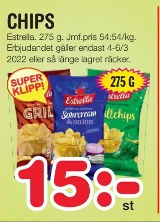 Nya Pulsen Chips erbjuda
