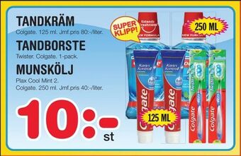 Nya Pulsen Tandkräm tandborste munskölj erbjuda