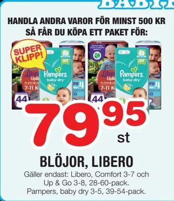 Nya Pulsen Blöjor, libero erbjuda