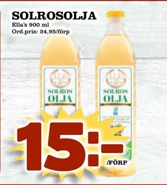 Supergrossen Solrosolja erbjuda