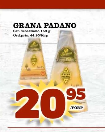 Supergrossen Grana padano erbjuda