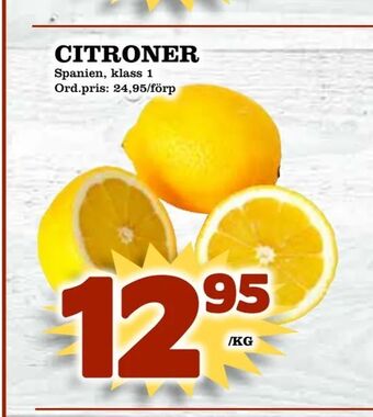 Supergrossen Citroner erbjuda