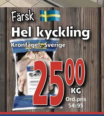 Supergrossen Hel kyckling erbjuda