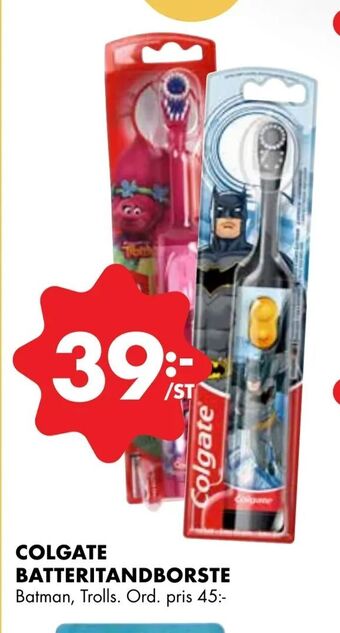 ÖoB Colgate batteritandborste erbjuda